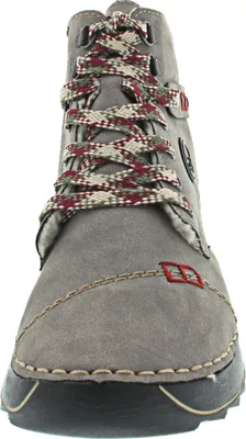Produktbild von Rieker Damen Stiefelette Plateausohle Ziernähte warm gefüttert 51544, Größe:39 EU, Farbe:Grau