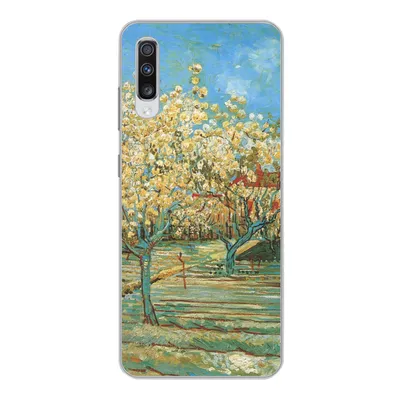 Produktbild von MuchoWow® Handyhülle Schutzhülle Hülle für Samsung Galaxy A70 Blühender Obstgarten - Vincent van Gogh Silikon Softcase Handy Hülle - Schutzhaube