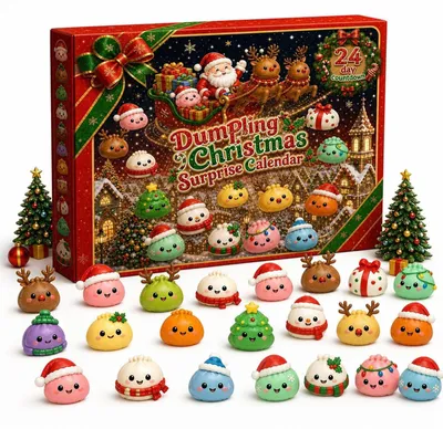 Imagen del producto de Generisch Squishy Navidad Calendario de Adviento Calendario 2026 Experiencia de Cuenta Atrás de 24 Días Talla Única B