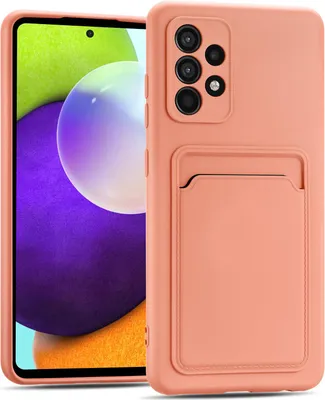 Produktbild von Handyhülle für Samsung Galaxy A23 5G Hülle Silikon Schutzhülle mit Kartenfach Slim Wallet Case, Rosa