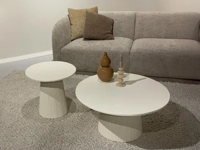 Produktbild von Couchtisch aus Mangoholz elfenbein - 50x50x46 cm - Patrice