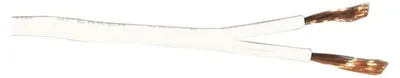 Productafbeelding van Luidsprekerkabel plat, 2x1,5mm², wit, 100 meter