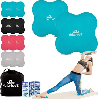 2 Stück Yoga Kniekissen - Rutschfeste Knieschoner Für Training Und Garten