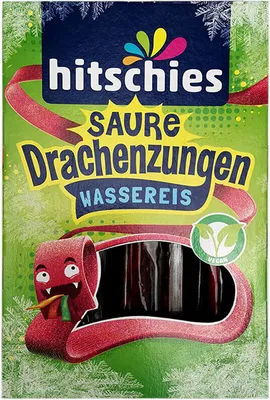 Image de hitschies glace à l'eau langue de dragon acide (paquet de 10x40ml)