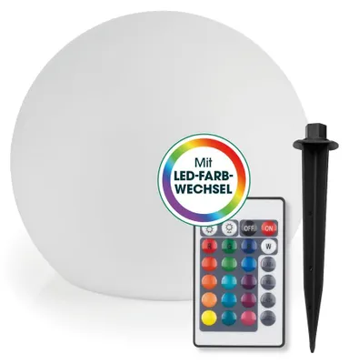 Produktbild von EASYmaxx Solarleuchte Kugel 40 cm, Solar Leuchte 5 Leuchtmodi - Solarleuchte LED