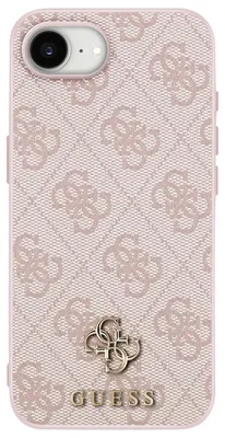 Obrázek produktu pro Guess, pouzdro MagSafe pro iPhone 17e 4G, elegantní design s kovovým logem, růžové