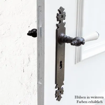 Produktbild von Drückergarnitur für Zimmertüren,  Porzellangriff | BB72 | Eisen braun