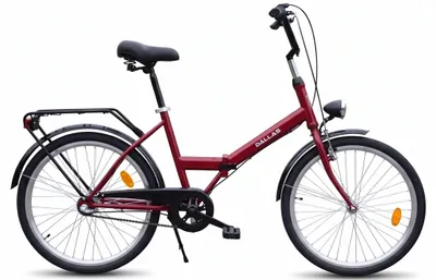 Produktbild von Dallas Bike Klapprad - 24 Zoll - Bordeauxrot-Schwarz - Stahlrahmen M 17" - Shimano Nexus 3-Gang
