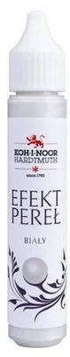 Produktbild von Perlglitzerstift 3D, Koh-I-Noor, für Dekoration, weiß, 30 ml