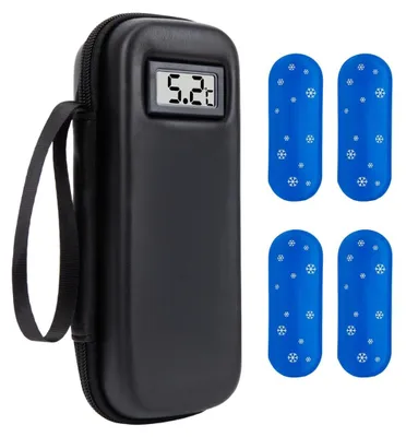 Reiskoeltas mit Temperaturdisplay, 4 Kühlakkus, 6–8 h Kühlung