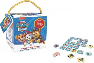Immagine prodotto di Pexeso da viaggio con pagine da colorare Paw Patrol in scatola 12x12cm