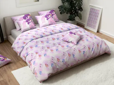 Zdjęcie produktu dla Dziecięca bawełniana pościel MY LITTLE PONY STARS biała Rozmiar pościeli: 60 x 70 cm | 140 x 200 cm
