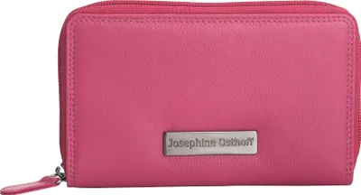 Obrázok produktu pre Josephine Osthoff Peňaženka Dámska veľká kožená peňaženka s dvojitým zipsom a ochranou RFID Pánska peňaženka (262)