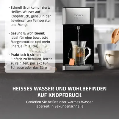 Productafbeelding van CASO HW 600 - Warme waterdispenser - Testresultaat: - Heet water in seconden, bespaart tot 50% energie in vergelijking met een waterkoker