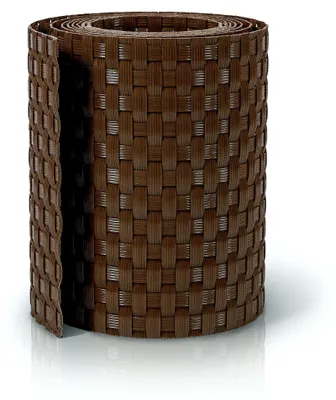 Produktbild von PE-Rattan Sichtschutzstreifen 255 cm x 19 cm braun