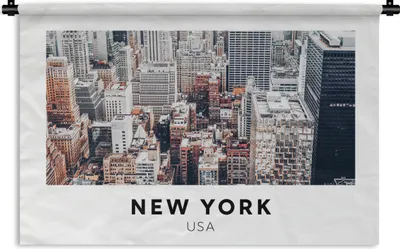 Produktbild von MuchoWow® Wandteppich Wandbehang New York - Amerika - Architektur 120x80 cm Tapisserie Dekoration Wandtuch - Wanddekorationen - Wandtücher
