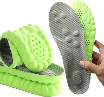 Produktbild von Memory Foam Einlegesohlen mit Fußgewölbeunterstützung,Atmungsaktive Komfort-Einlegesohlen für Sportschuhe, Arbeitsschuhe und Stiefel