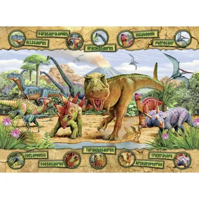 Produktbild von RAVENSBURGER Puzzle Dinosaurier XXL 100 Teile