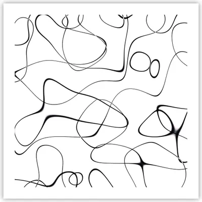Produktbild von Poster - Poster ohne Rahmen - Linie nichts Muster - 60x60 cm - Wand Bild - Wanddeko - Wandbilder - Kunstposter - Wandposter - Bilder - Kunstdruck - Wanddekoration - Wandbild - P2XAC60x60-5054