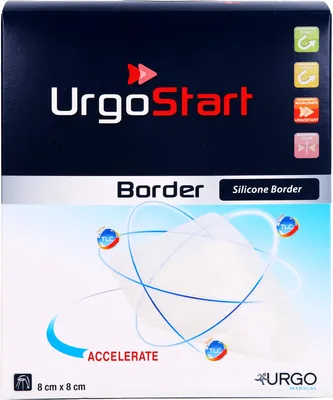 Immagine prodotto di Urgostart Border 8x8 cm medicazione in schiuma per ferite 10 pz