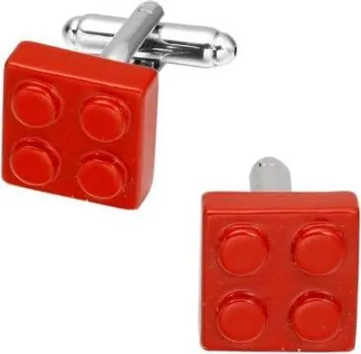 Produktbild von Rote Lego-Manschettenknöpfe