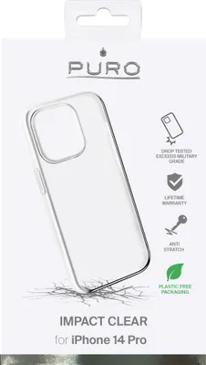 Produktbild von PURO IPC14P61IMPCLTR, Cover, Apple, IPhone 14 Pro, 15,5 cm (6.1"), Transparent