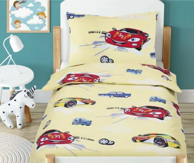 Zdjęcie produktu dla Bawełniana pościel dziecięca  - Żółta - 100x135, 45x60