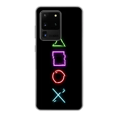 Produktbild von MuchoWow® Handyhülle Schutzhülle Hülle für Samsung Galaxy S20 Ultra Spiele - Controller - Neon Silikon Softcase Handy Hülle - Karteninhaber
