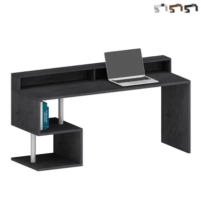Immagine prodotto di Scrivania da ufficio dal design moderno 180x60x92,5 cm con sopratutto Esse 2 Plus - Nero