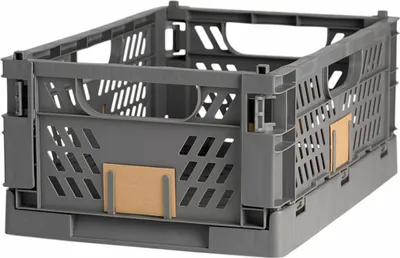 Obrázek produktu pro Sada stohovatelných organizérů tmavě šedá 50 x 33 x 25 cm
