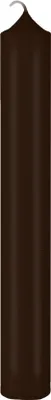 Produktbild von lange schlanke Altarkerzen 10% BW Anteil (Bienenwachs Kerzen) Chocolate Schokolade 200 x Ø 40 mm, 4 Stück, Kerzen mit Dornbohrung in RAL Kerzengüte Qualität
