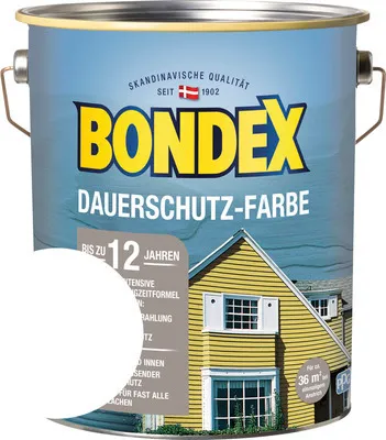 Produktbild von BONDEX Holzfarbe-Dauerschutzfarbe schneeweiß 4,0 L