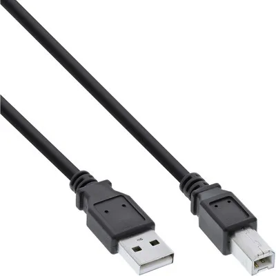 Zdjęcie produktu dla InLine 34557X, 7 m, USB A, USB B, USB 2.0, Męska/Męska, Czarny