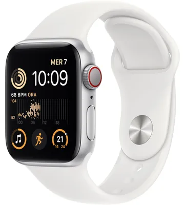 Produktbild von Apple Watch SE GPS+Cell 40mm Alu Silver/White Sport Band