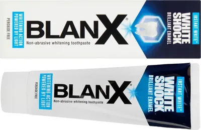 Two views of a toothpaste tube and its packaging.