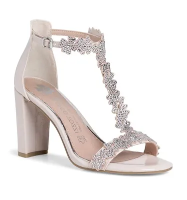 Produktbild von MARCO TOZZI Damen Riemchen T-Steg Sandaletten 2-88310-28, Größe:40 EU, Farbe:Beige