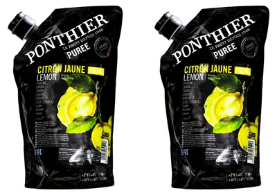 Produktbild von Ponthier ZITRONEN PÜREE Zitrus-Frucht-Püree 2x 1KG