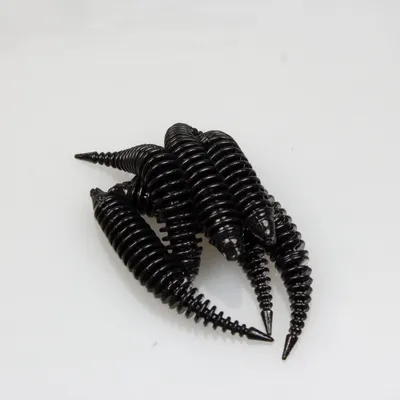 Produktbild von FTM Omura Baits Hero Banane - Gummiköder, Länge / Packungsinhalt:5cm / 6 Stück, Farbe:schwarz-gelb UV