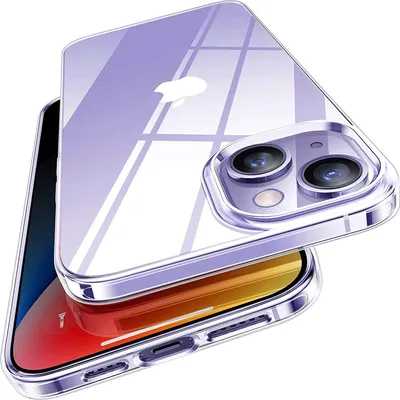Image de Housse pour iPhone 14 Silicone Housse de protection pour téléphone portable Etui transparent Bumper Slim