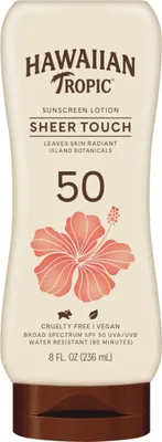 Produktbild von Hawaiian Tropic Sonnencreme SPF 50, 236ml, wasserfest, vegan, UVA/UVB Schutz