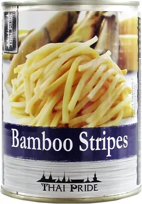 Produktbild von THAI PRIDE Bambussprossen Streifen (540g/ 300g ATG) | Bambusstreifen | Bamboo Stripes