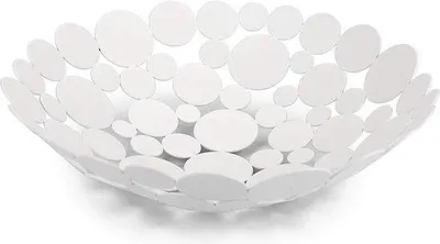Zdjęcie produktu dla Okrągła biała miska na owoce i warzywa, 30 cm, do kuchni