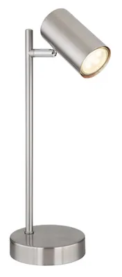 Produktbild von GLOBO 57910T ROBBY Tischleuchte Metall Nickel matt, 1x GU10 LED