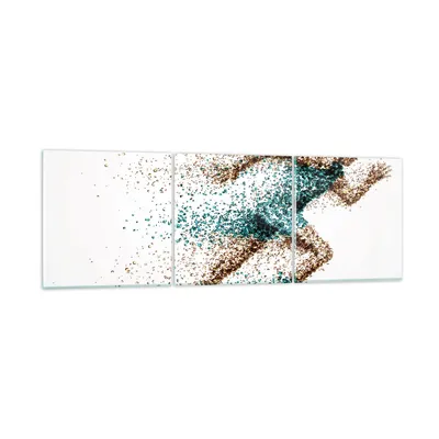 Produktbild von Bilder auf glas - Athlet sprinter sport läufer - 90x30cm - Glasbilder - Wandbilder - Kunstdruck - zum Aufhängen bereit - Wanddekoration aus Glas - Glas Bilder - Wandbild auf Glas - GCA90x30-2802