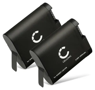 Produktbild von CELLONIC 2x Akku für Kamera Kompatibel mit GoPro HERO13 Black, AHDBT-1301 - (1900mAh, 3.89V)