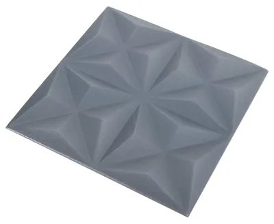 Produktbild von vidaXL Wandpaneele 48 pcs Origami Grau 50 x 50 cm XPS Schaum