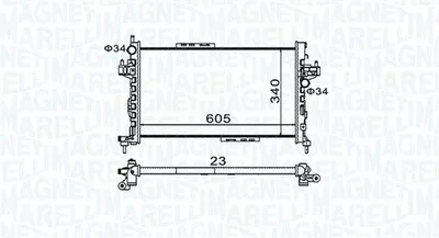 Immagine prodotto di MAGNETI MARELLI Radiatore, raffreddamento motore 350213977000