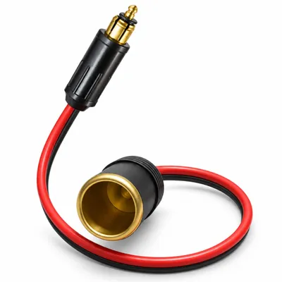 Produktbild von L51C Zigarettenanzünder Kabeladapter 40 cm – Auto & Motorrad Steckadapter Klein auf Groß 12V Normdose