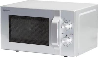 Obrázek produktu pro Sharp R204S, Pracovní deska, Samostatná mikrovlnná trouba, 20 l, 800 W, Otočné, Stříbrná
