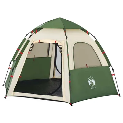 Immagine prodotto di vidaXL Tenda da campeggio 4 persone verde sgancio rapido